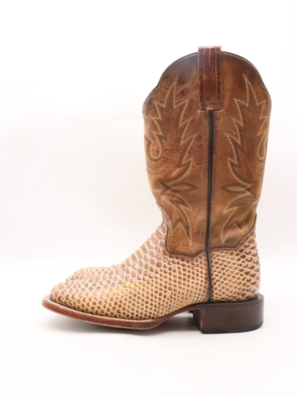 Dan Post Dee Women's Size 8 M Brown Embossed Leather Cowboy Western Shoes 4939 - Picture 4 of 9